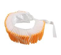 HEMOTON False Collar Prop Faux Shirt Collar for Women Victorian Ruffle Neck Clown Accessory for Halloween Parties Theater Stage Performance