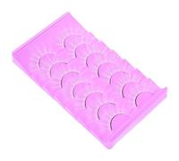 HEMOTON False Eyelashes Fake Lashes Natural Look Artificial Fiber White 7 Pairs Easy to Wear Curved Design for Women Cosplay for Many Occasions and Party Use