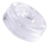 HEMOTON Fermentation Glass Weights for Wide Mouth Jars - 1 Pc Transparent Glass Weight with Easy Grip Handles for Sauerkraut Kimchi Pickles - Reusable Fermenting Lid Accessory