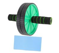 HEMOTON Five Hole Double Roller Wheel Exercise Equipment for Men Silent Muscle Training Ab Wheel with Comfortable Grip Handles Strengthener for Home and Gym Workouts