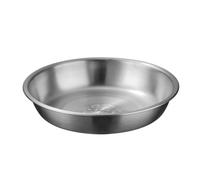 HEMOTON Flat bowls salad bowls: plates for salad pasta soup fruit metal bowls 18 cm