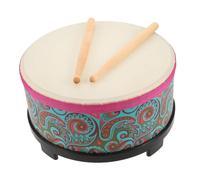 HEMOTON Flower Design Orff Floor Drum for Preschool Rhythm Percussion Friendly Lightweight Musical Instrument for Indoor Outdoor Activities Engaging Music