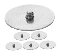 HEMOTON Flute Gasket Replacement Stainless Steel Pads and Screws Silver Stable Fixing Effect Safe and Secure for Flutist Musical Instrument Repair