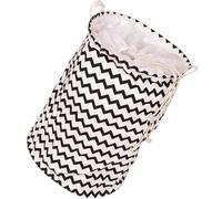 HEMOTON Foldable Laundry Storage Basket with Two Handles, Wear-resistant Cotton and Linen Material, Simple Design Laundry Storage Container for Dirty Clothes and Clothes