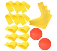 HEMOTON Football Training Spot Markers Floor Marking Signs for Sports Aids Includes Round Cones Straight and Corner Markers for Soccer Basketball Practice