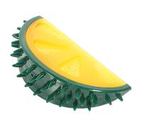 HEMOTON Freezable Dog Teething Interactive Orange Shape Cooling Chew for Puppies Stress Reduction Durable Design Water Filled for Hot Summer Days