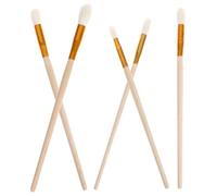 HEMOTON Garden Pollination Brush 5PCS Wooden Stick Wool Nib Manual Tool for Pollinating Succulents and Fruit Trees Indoors