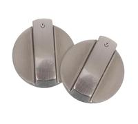 HEMOTON Gas Stove Knob Covers Zinc Alloy Igniter Button for Grill Control Knobs Safety Lock Fit for Gas Range and Oven Burner Switch Replacement Part