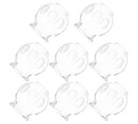HEMOTON Glass Cupping Set 8Pc Thickened Vacuum Massage Cups 2.76In for Muscle Relaxation and Meridian Therapy