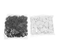 HEMOTON Go Chess Stone Ceramic Pieces Small Gobang Game Accessories Home Use Board Game Set 361 Pieces Plastic Bag Packaging