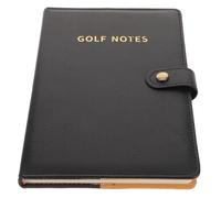 HEMOTON Golf Scorecard Holder: Fake Leather Golf Score Keeping Notepad Notebook Back Pocket Present for Father Him Golfers Men Dad