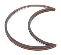 HEMOTON Gothic Crescent Moon Mirror for Wall Self-adhesive Backing, Acrylic Irregular Shape, True Reflection, Halloween Decor for Living Room or Vanity Area