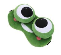 HEMOTON Green Plush Gel Frog Eye Mask Sleeping Eye Cover Blocks Out Light Indoor and Outdoor Use for Those Who Want Deep, Uninterrupted Sleep