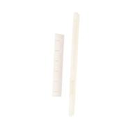 HEMOTON Guitar Bridge Nut and Saddle Ox Bone String Support for Acoustic and Classical Guitars Enhances Tone and Sustain Durable Replacement Kit