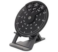 HEMOTON Guitar Chord Training Aid Circle of Fifths Wheel, Aluminium Alloy and Plastic, Black, Compact Ergonomic Music Theory Wheel for Beginners and Students