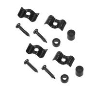 HEMOTON Guitar Lead String Device 4 Pack Headstock Press Button Metal Guitar Accessories Simple Lock String Buckle