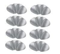 HEMOTON Guitar Pick Set Stainless Steel Bass Guitar Picks Metal Assortment Sampler Box Playing