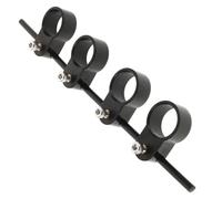 HEMOTON Guitar Practice Finger Expander and Piano Finger Trainer with Elastic Connecting Rod and Adjustable Screw, Black Abs Silicone Material for Beginners and Adults Musical Instrument