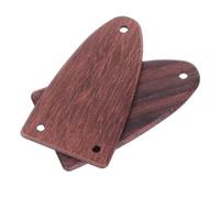 HEMOTON Guitar with Ergonomic Design 2 Pcs Truss Rod Covers Wooden Semioval Precision Engineered Replacement Parts for Electric Guitar and Electric Bass