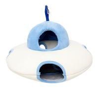 HEMOTON Hamster Bed House Ufo Shaped Warm Pet Sleep Cage Hanging Hammock Nest for Animals Cozy Retreat for Dwarf Hamsters Guinea Pigs and Hedgehogs Sleep Place for Pet
