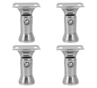 HEMOTON Hand Rail Brackets with Wear Resistance and Decorative Features for Stairs 4pcs Stainless Steel Modern Simple and Practical Stair Railing Support, Suitable for Outdoor and Indoor
