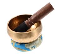 HEMOTON Handcrafted Nepal Sound Bowl Multi-function Singing Bowl for Decorative Meditation Buddhism for Yoga and Zen Decor Copper Material