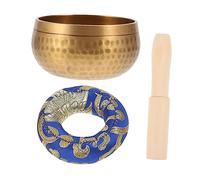HEMOTON Handmade Singing Bowl Buddhist Sound Bowl for Yoga Meditation Music Practice Manual Tapping Random Color
