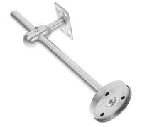HEMOTON Handrail Brackets with Secure Wall Mount and Rust Resistant Features Adjustable Stainless Steel Modern Silver Flat Angle Flat Bracket for Stairway for Residential Use