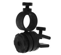 HEMOTON Hard Hat Light Clip Black Plastic Flashlight Mount Holder with Secure Fixation and Easy Installation for Hard Hats and Fire Inspection Maintenance