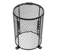 HEMOTON Heating Lamp Mesh Cover Heater Guard Protection for Anti-scald, Iron Material with Easy to Clean Black and Reptile Heat Lamp for Reptile Cage Enclosure