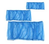HEMOTON Heavy-duty Mesh Bird Cage Cover with Air Circulation Feature, Blue Mesh Net Skirt for Pet Products, Large Size Birdcage Accessories for Seed Catching and Dust Protection