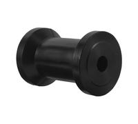HEMOTON Heavy-duty Pu Boat Trailer Roller for Marine Use, 4 Inch Non-marring Spool Keel Roller with Enhanced Stability, Black Polyurethane, for Launching from Docks and Loading Unloading