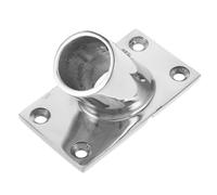 HEMOTON Heavy Duty Stainless Steel Flagpole Holder for Boats and Yachts Space-saving Flag Mount Bracket with All-weather Corrosion Resistant Support for Decks and Outdoor Use