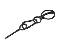 HEMOTON Heavy Duty Stainless Steel Horse Tie Ring for Western Tack Accessories Anti-pull Back Safety Anchor with Eye Bolt Versatile Equine Hitching Hardware for Stable Fence Grooming and