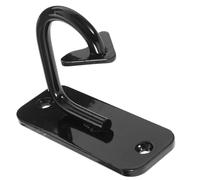 HEMOTON Heavy Duty Sturdy Fixed Hook Iron Black Wall Anchor with Easy Installation for Resistance Bands and Pilates for Home Gym, Yoga, and Strength Training Workouts