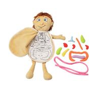 HEMOTON Human Plush Organ Teaching Tool Kids Educational Toy Fine Motor Skill Body Parts Puzzle for Kids