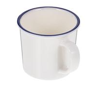 HEMOTON Imitation enamel mug Enamel Camping Mug enamel beverage mug enamel cup coffee tumbler water mug retro mug vintage cup expresso coffee hot pot cold drink cup office white Melamine