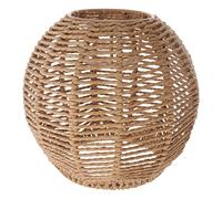 HEMOTON Imitation Rattan Chandelier Ceiling Lampshade Lampshade Fixture Weaving Lamp Shade