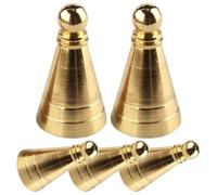 HEMOTON Incense Cone DIY Powder Burner Kit 5Pcs Brass Cone Moulds with Strong Durability for Meditation and Yoga