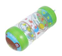 HEMOTON Inflatable Crawling Roller with Built Rattle Ball for Sensory and Motor Skill Development Transparent Window Bright Graphics Lightweight PVC Crawling for Learning and Play