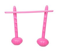 HEMOTON Inflatable High Jump Bar Inflatable Limbo Game Lawn Fun Giant Stick Foldable Party Beach Toy Inflatable for Outdoor Adults Family For