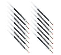 HEMOTON Ink Pen Refills Replacement Refills with Protective Tip Cover Black 50pcs Easy to Install for Ballpoint Pens for Writing and Studying by Professionals and Students