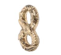 HEMOTON Intricate Brass Snake Figurine Hand Exercise Tool with Design Compact Miniature Lucky Ornament for Finger Strength Endurance and Home Decoration Gift