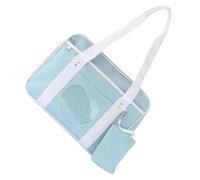 HEMOTON Japanese Style School Shoulder Bag for Women in Bright Candy Blue Colour, Waterproof Polyester Material with Multiple Pockets, for Schooling and Traveling