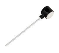 HEMOTON Jazz Drum Pedal Replacement Beater Black Felt Head Practical Percussion Instrument Accessory for Drum Kick for Live Performance