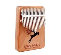 HEMOTON Kalimba Thumb Piano Keys Musical Instrument Finger Piano Portable Safe for Boys and Girls Tuning Hammer