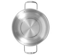 HEMOTON Korean Ramen Pot Medium Cooking Pot Stainless Steel with Ergonomic Handle and Easy to Clean Suitable for Noodles and Soup, for Camping and Patio Use