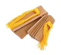 HEMOTON Kuaiban Clappers with Cotton Rope 2pcs, Bamboo Traditional Chinese Folk Percussion Instrument, Lightweight and Portable, for Speech Contests and Stage Performances