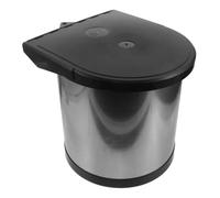 HEMOTON L Swing-out Waste Bin for Kitchen Cabinet with Lid, Removable Inner Plastic Bin, Rust Resistant and Space-saving Design under Sink Use, Handsfree Operation to Maximise Kitchen