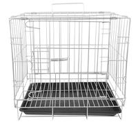 HEMOTON Large Capacity Stainless Steel Bird Cage for Pigeons and Parakeets Secure Breeding Carrier with Removable Tray for Home Use and Easy Maintenance